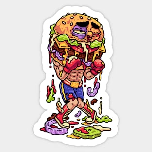 Messy Burger Sticker